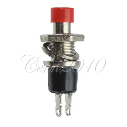 Momentary Mini On Off Push Button Micro On-Off Switch Red 2 Pins
